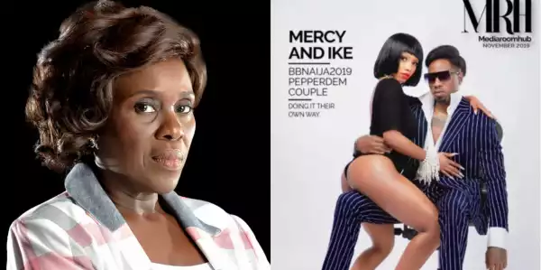 “What is wrong with our girls? The lady half exposed, the man fully clothed” – Actress Joke Silva blasts Mercy and Ike